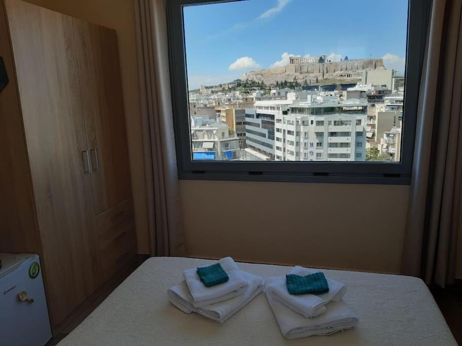 Luxury Studio With Unique View Of The Acropolis Athena Bagian luar foto