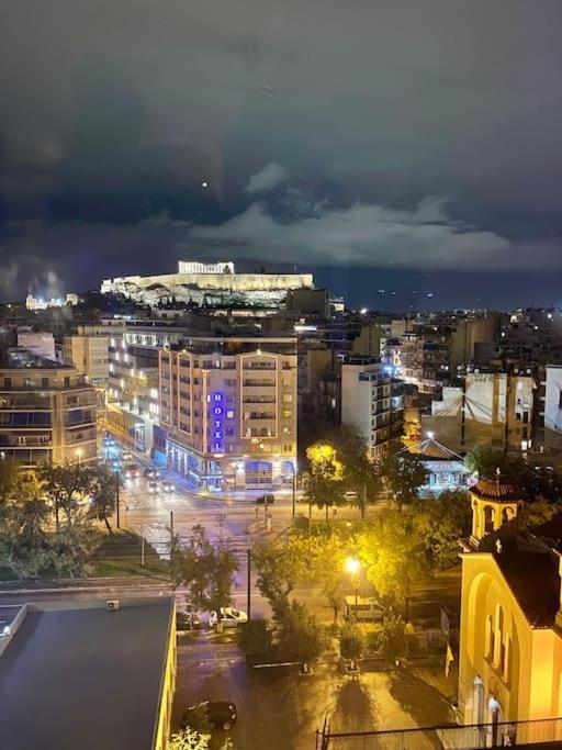 Luxury Studio With Unique View Of The Acropolis Athena Bagian luar foto