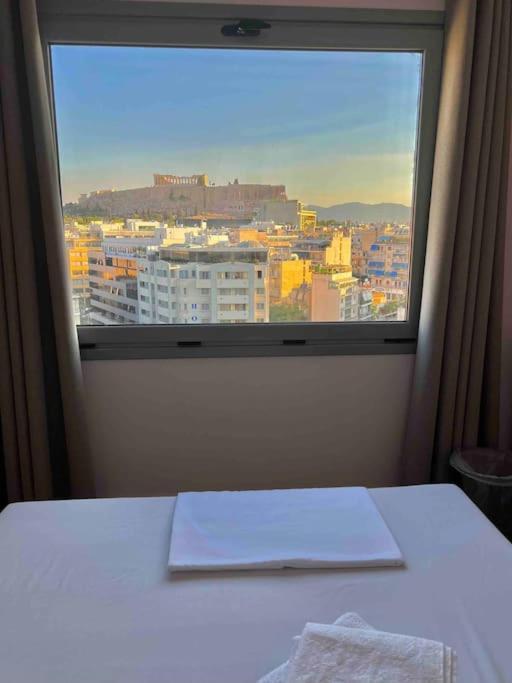 Luxury Studio With Unique View Of The Acropolis Athena Bagian luar foto