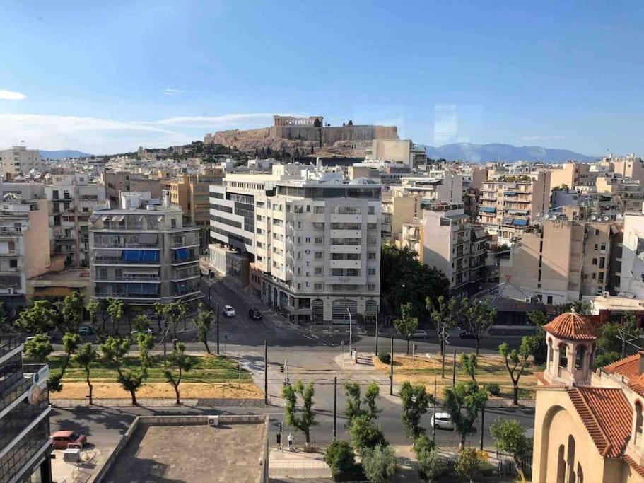 Luxury Studio With Unique View Of The Acropolis Athena Bagian luar foto