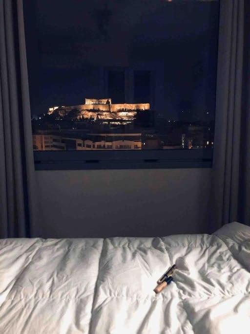 Luxury Studio With Unique View Of The Acropolis Athena Bagian luar foto